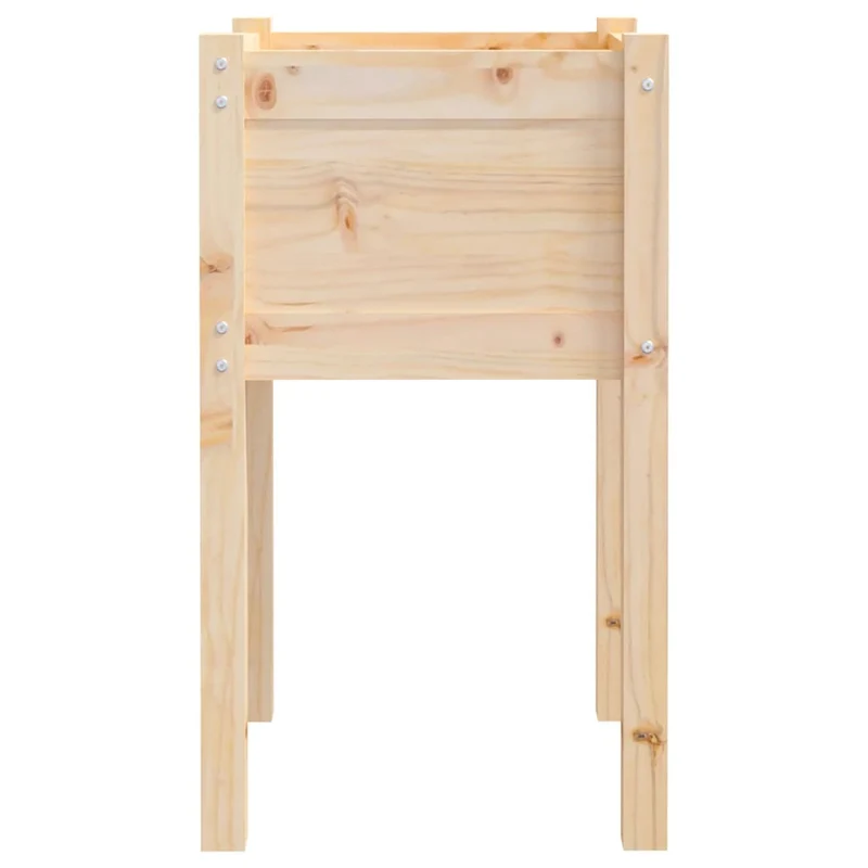 Jardinera De Madera Maciza De Pino 50x50x70 Cm