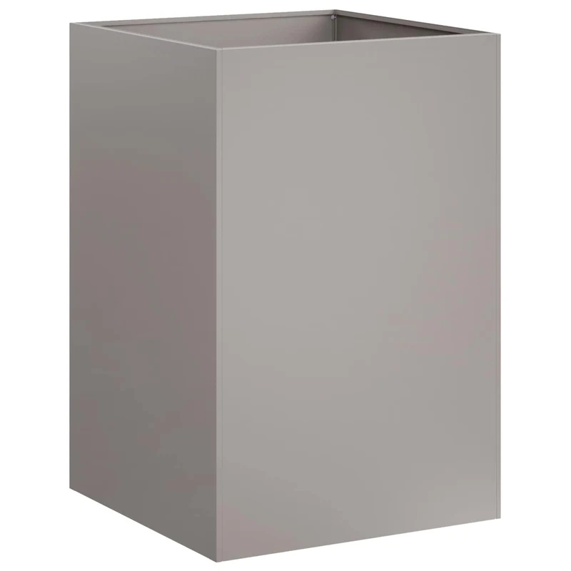 Macetero De Jardín 2 Uds. Oxidado 40 X 40 X 75 Cm Acero Oxidado
