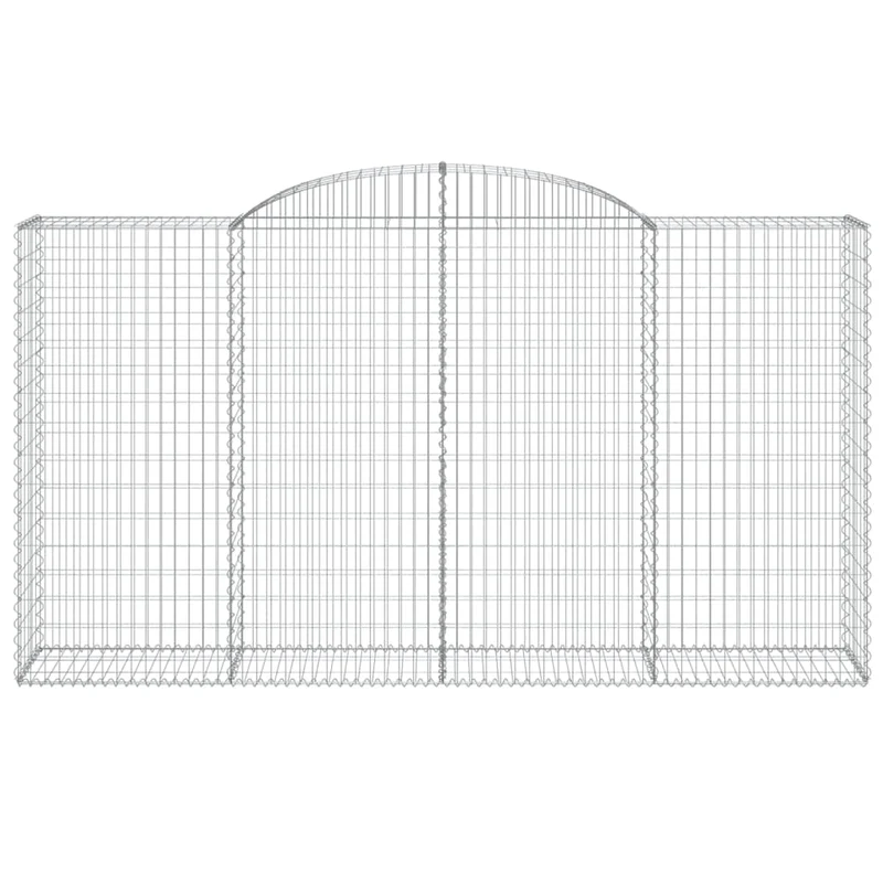 Cestas Gaviones 17 Uds Forma De Arco Hierro 300x50x160/180 Cm