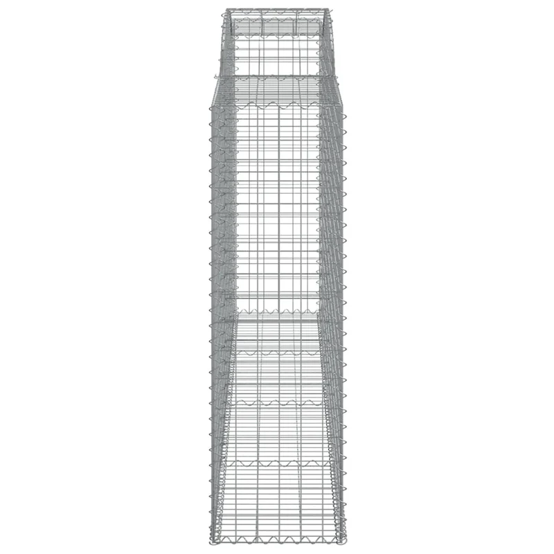 Cestas Gaviones 17 Uds Forma De Arco Hierro 300x50x160/180 Cm