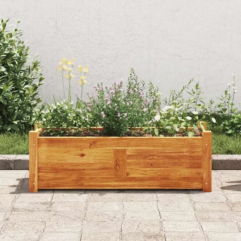 Arriate De Madera De Acacia 76x27,6x25 Cm
