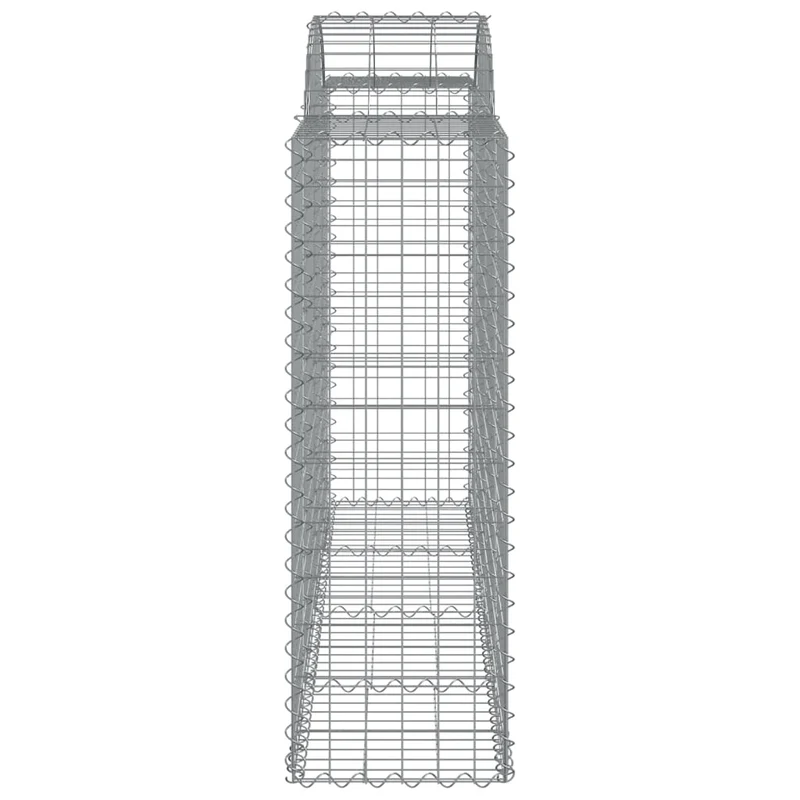 Cestas Gaviones 12 Uds Forma De Arco Hierro 200x50x120/140 Cm