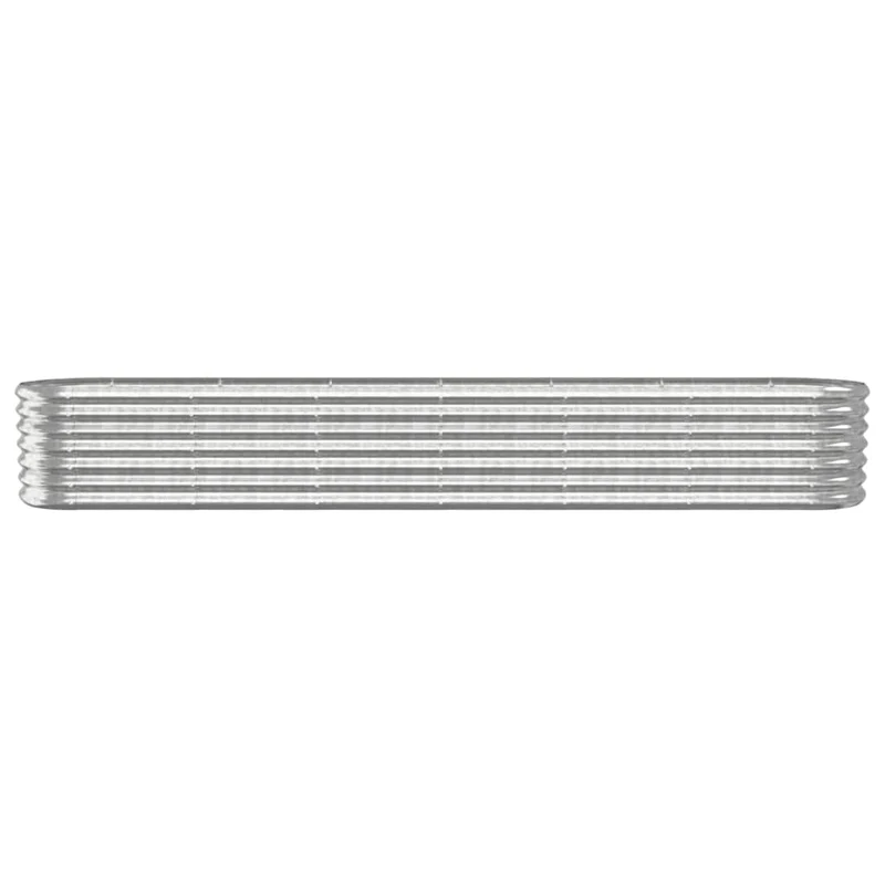 Jardinera Arriate Acero Galvanizado Plata 260x40x36 Cm