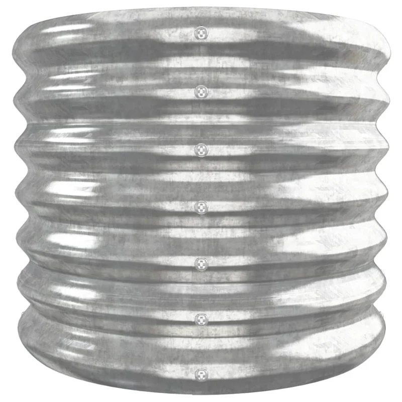 Jardinera Arriate Acero Galvanizado Plata 260x40x36 Cm