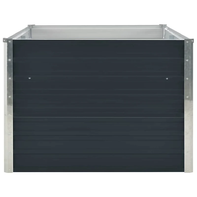 Jardinera Elevada Acero Galvanizado Gris Antracita 160x80x45 Cm