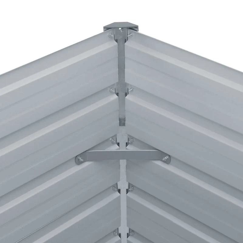 Jardinera Elevada Acero Galvanizado Gris Antracita 160x80x45 Cm