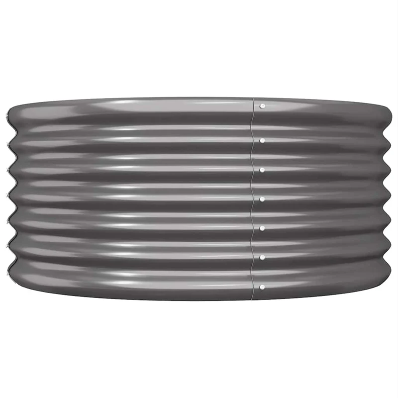 Jardinera Acero Galvanizado Antracita 80x80x36 Cm