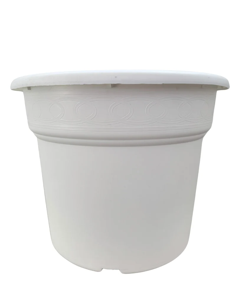 Maceta Redonda Blanca 40x31,5cm 25l