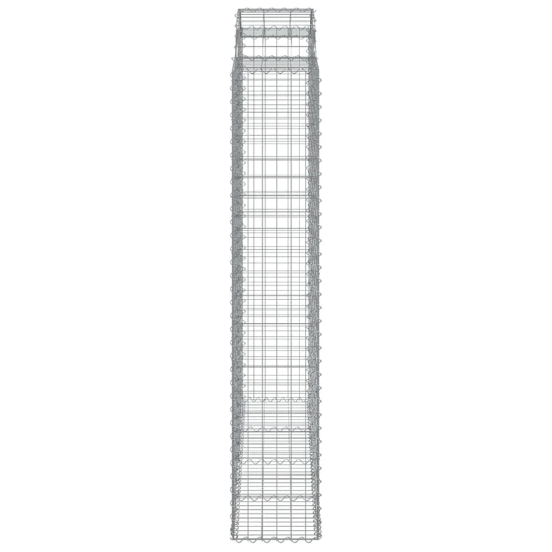 Cestas De Gaviones 11 Uds Forma De Arco Hierro 200x50x220/240cm