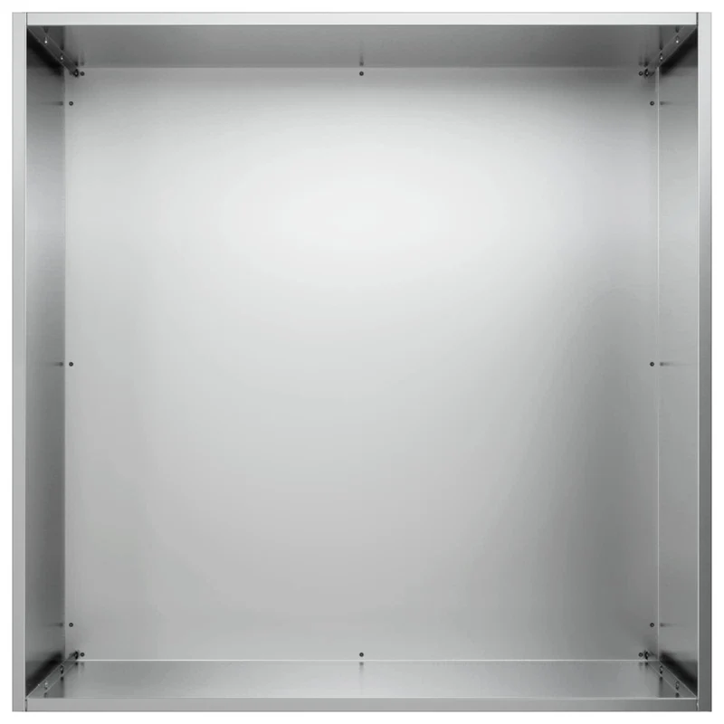 Macetero De Jardín Plateado 50 X 50 X 75 Cm Acero Galvanizado