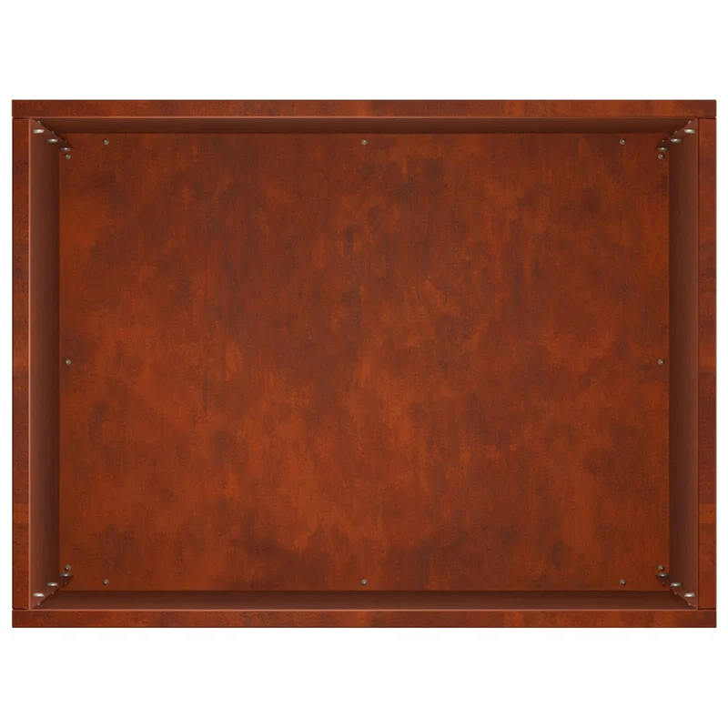 Macetero De Jardín Oxidado 40 X 30 X 50 Cm Acero Oxidado