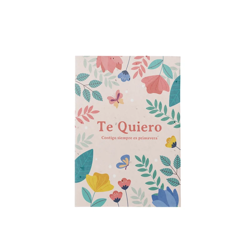 Postal Plantable Te Quiero con Semillas de Flor de Aliso – Regalo Romántico Original - Resetea
