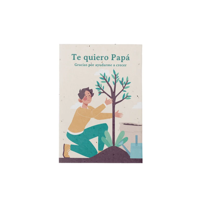 Postal Plantable Te Quiero Papá con Semillas de Manzanilla – Detalle Original con Amor - Resetea