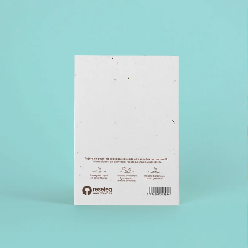 Postal Plantable Te Quiero Papá con Semillas de Manzanilla – Detalle Original con Amor - Resetea