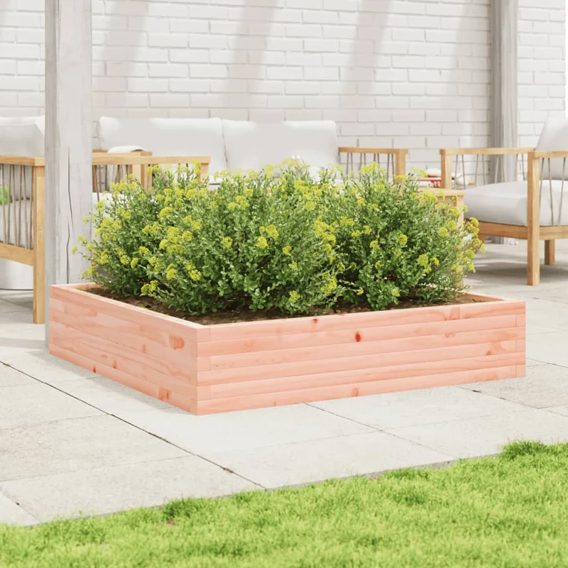Jardinera Madera Maciza De Abeto Douglas 110x110x23 Cm