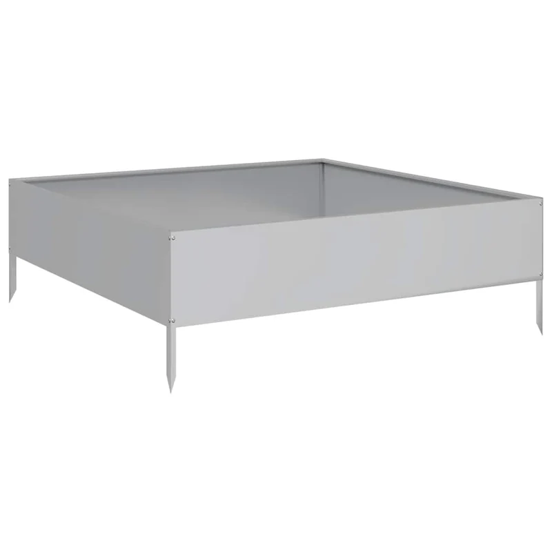 Jardinera De Acero Galvanizado 100x100x33,5 Cm