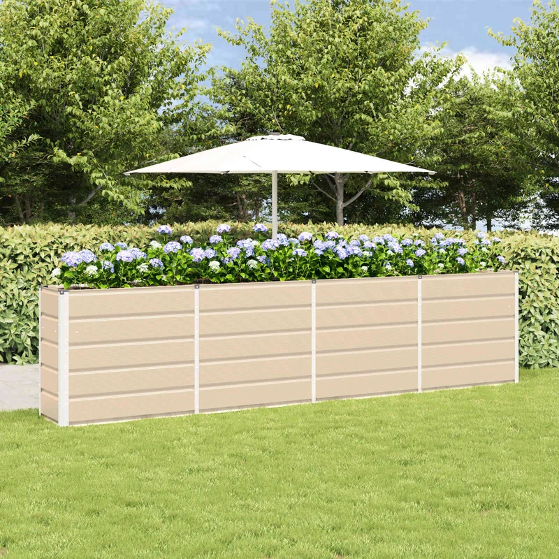 Jardinera Marfil 320 X 40 X 75 Cm Acero