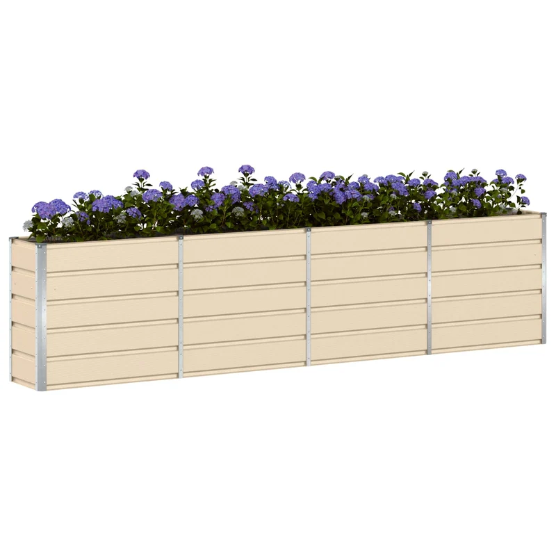 Jardinera Marfil 320 X 40 X 75 Cm Acero