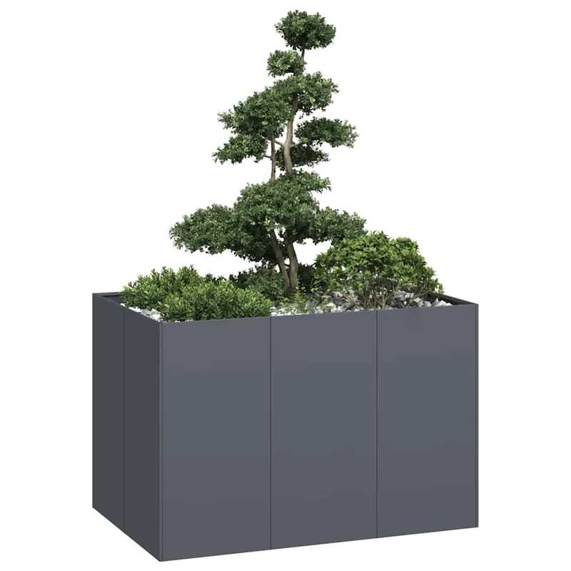Jardinera Acero Gris Antracita 120x80x80 Cm