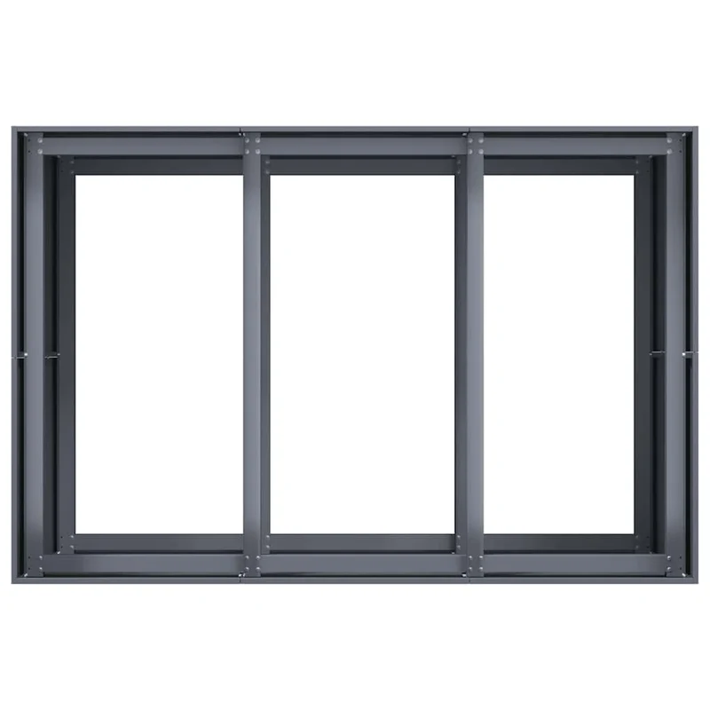 Jardinera Acero Gris Antracita 120x80x80 Cm