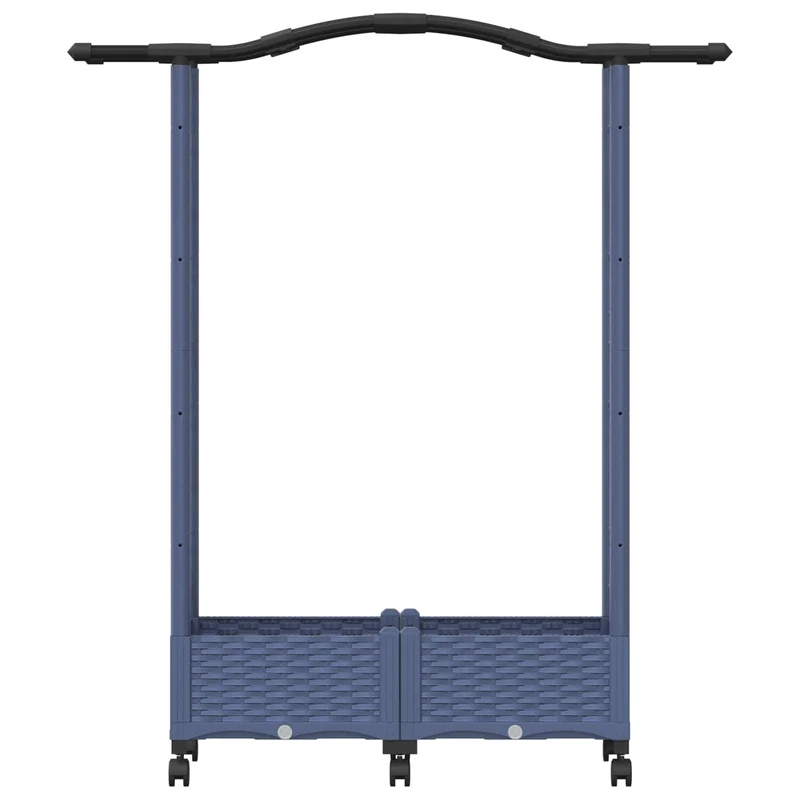 Cama Elevada Con Trellis Y Techo Gris 124 X 40 X 129 Cm Pp
