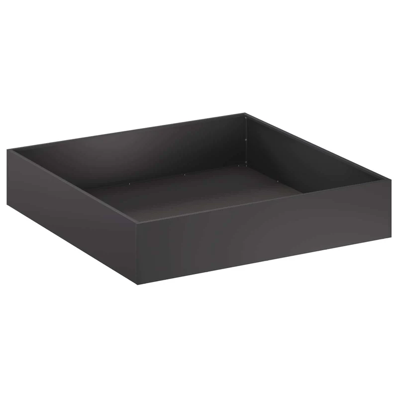 Macetero De Jardín 2 Uds. Negro 80 X 80 X 20 Cm
