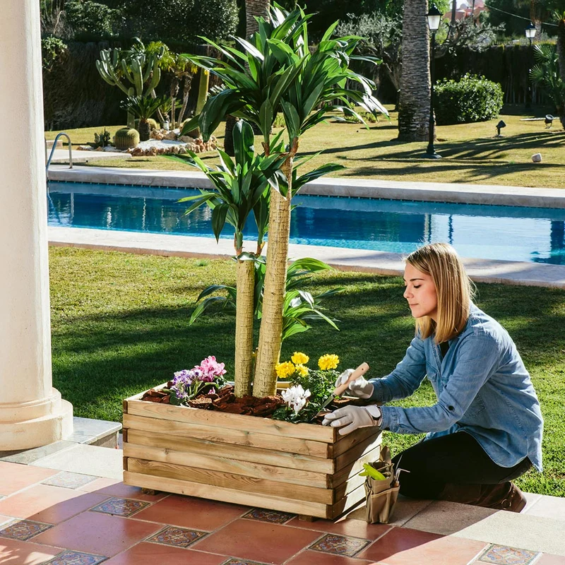 Winbox Jardinera Con Malla: Solución Ideal Para Tu Jardín 0,9x0,4x0,33 M / Multicolor