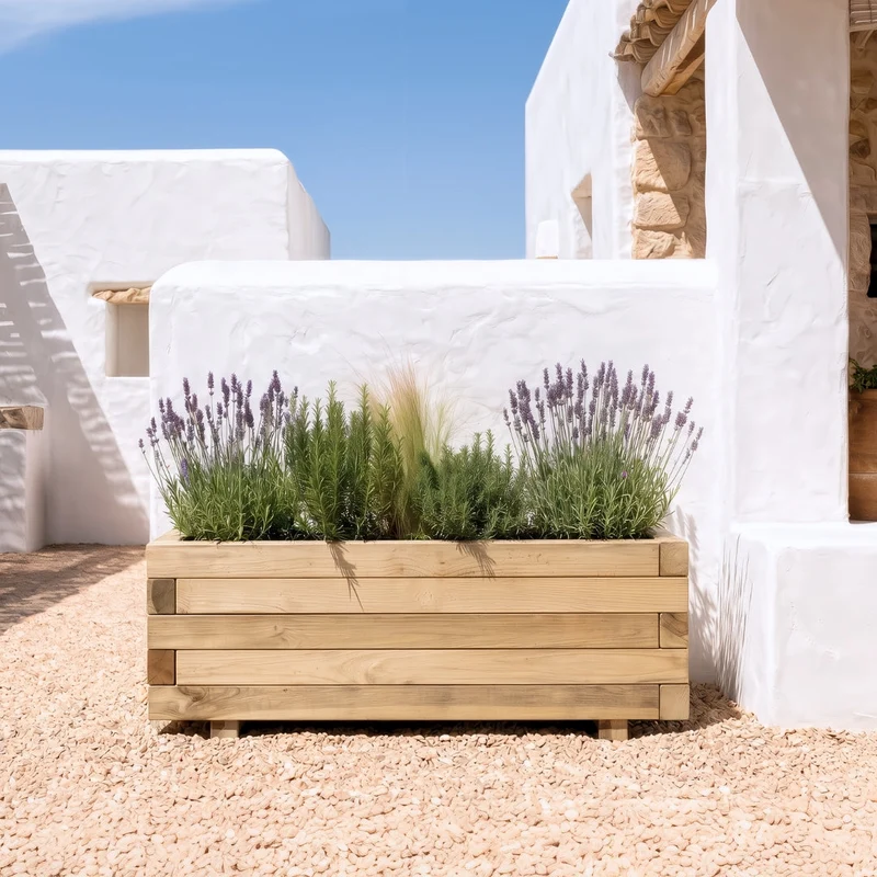 Winbox Jardinera Con Malla: Solución Ideal Para Tu Jardín 0,9x0,4x0,33 M / Multicolor