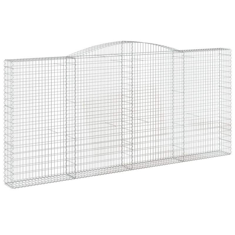 Cestas De Gaviones 15 Uds Forma De Arco Hierro 400x30x180/200cm