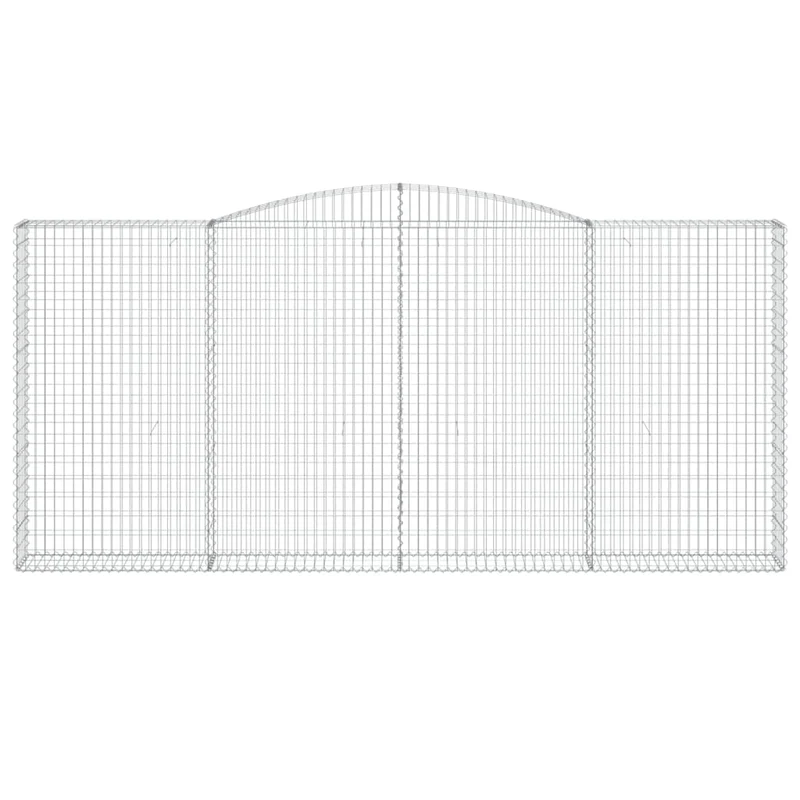 Cestas De Gaviones 15 Uds Forma De Arco Hierro 400x30x180/200cm