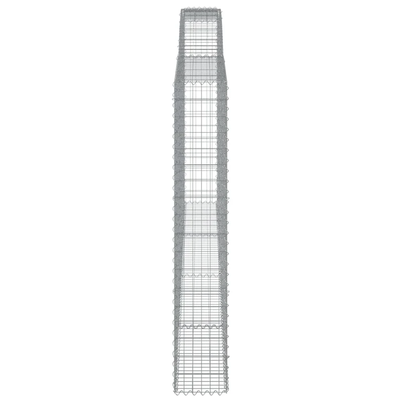 Cestas De Gaviones 15 Uds Forma De Arco Hierro 400x30x180/200cm