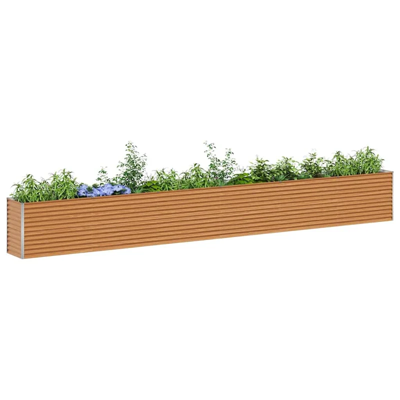 Arriate Elevado Marrón Claro 582 X 50 X 68 Cm Acero Galvanizado
