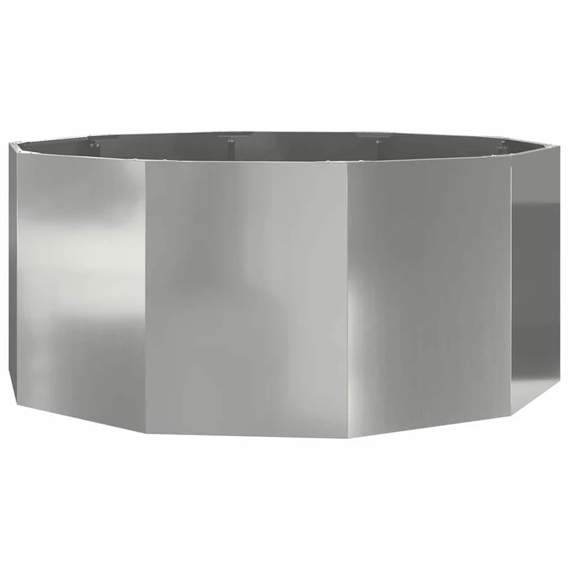 Jardinera Plateado 120 X 120 X 50 Cm Acero Galvanizado
