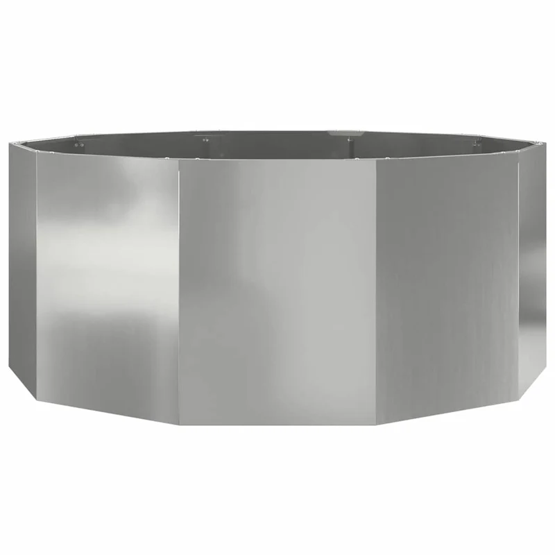 Jardinera Plateado 120 X 120 X 50 Cm Acero Galvanizado