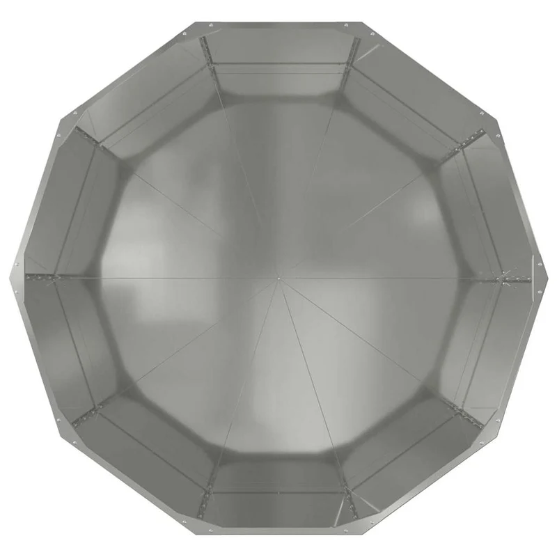 Jardinera Plateado 120 X 120 X 50 Cm Acero Galvanizado