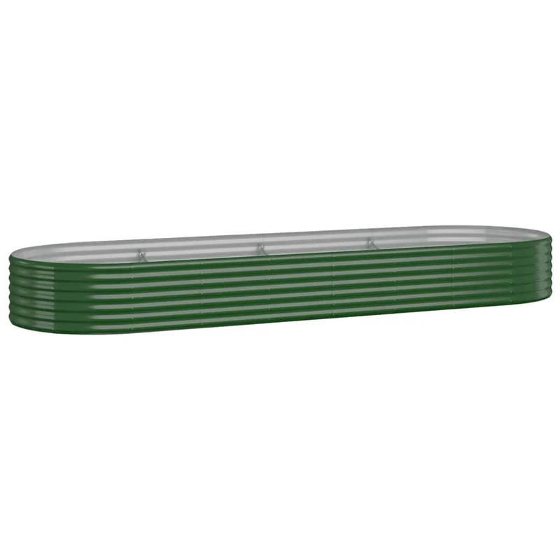 Jardinera Arriate Acero Galvanizado Verde 322x100x36 Cm