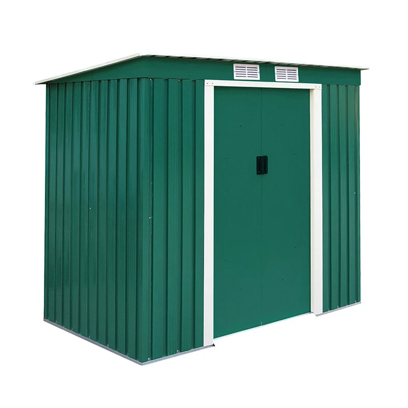Caseta Metálica Estándar Verde Para Exterior E Interior - 2,13x1,73x1,3 M - Multicolor