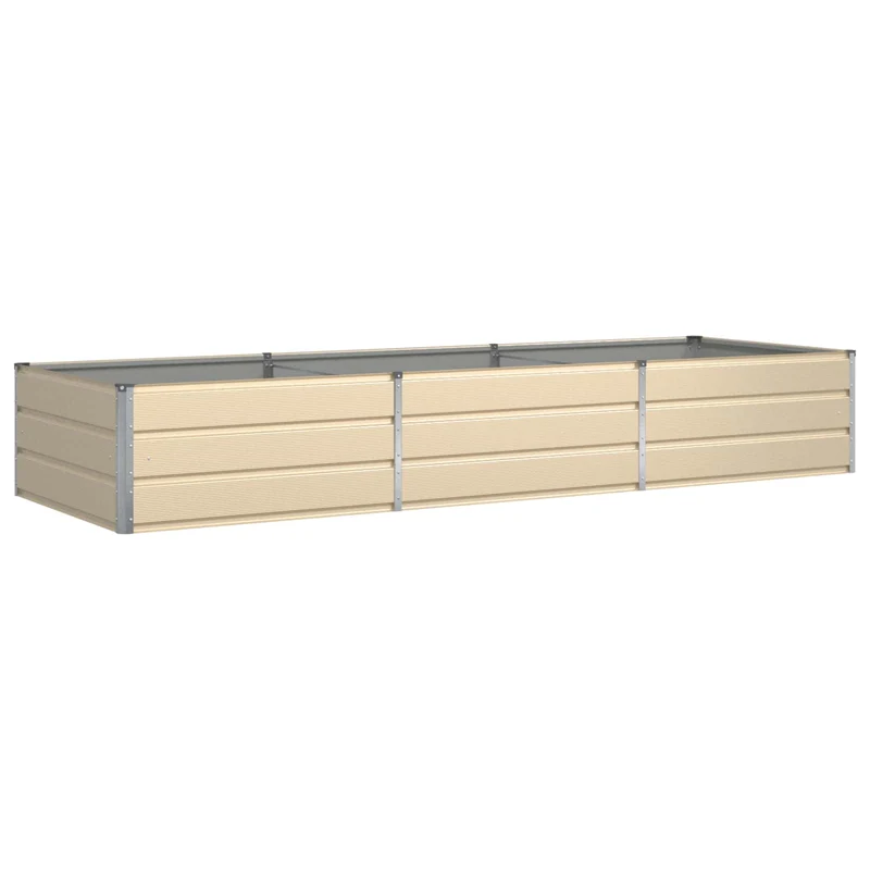 Jardinera Marfil 290 X 100 X 45 Cm Acero Galvanizado