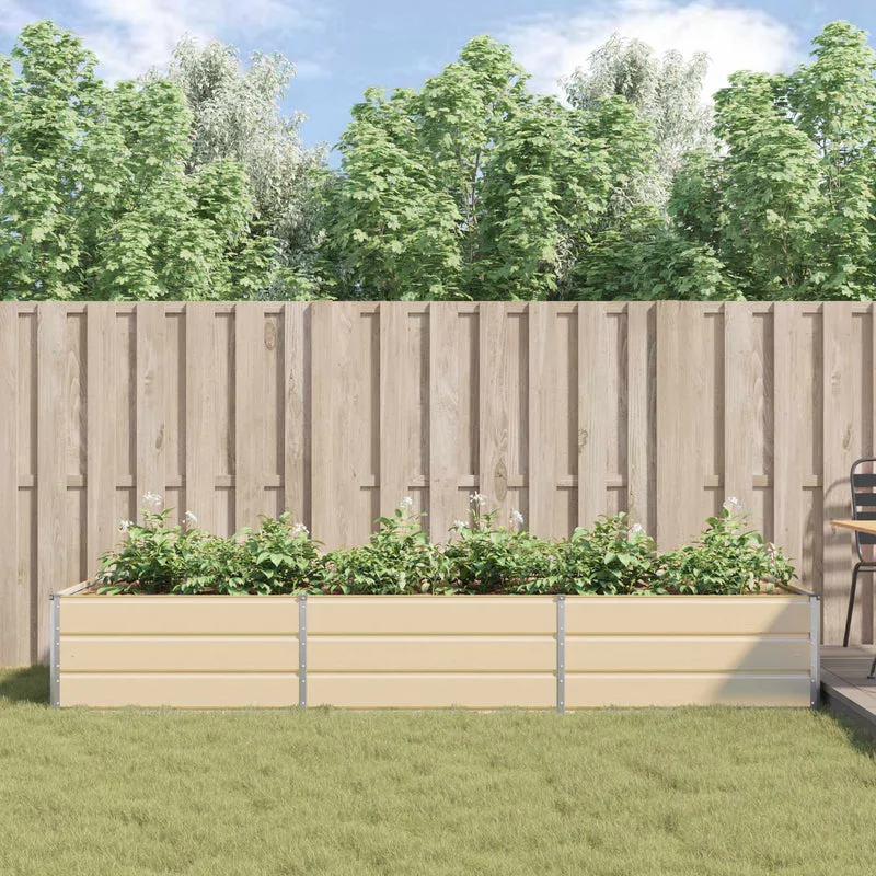 Jardinera Marfil 290 X 100 X 45 Cm Acero Galvanizado