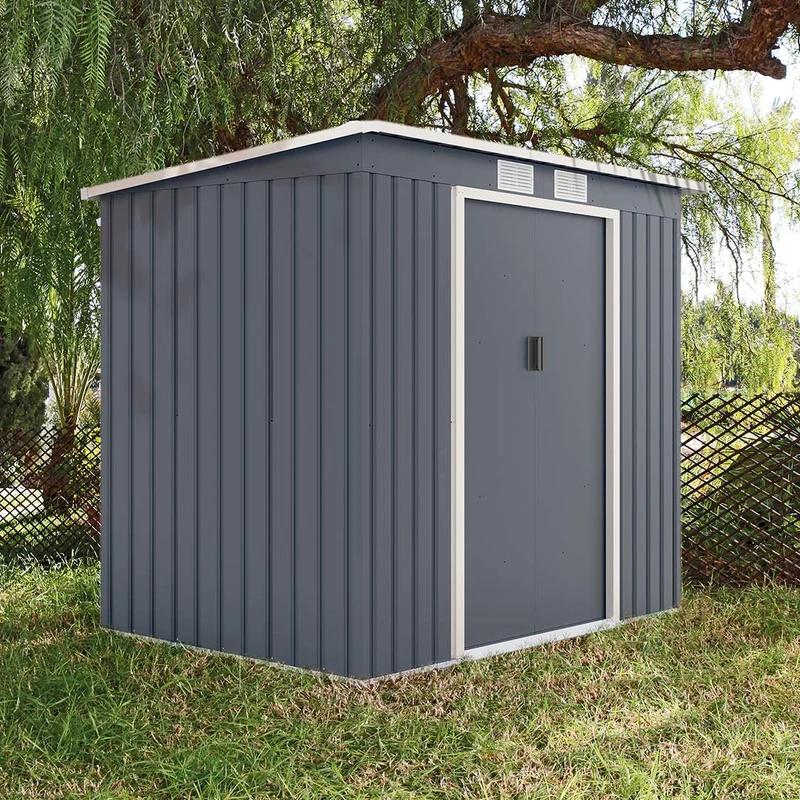 Caseta Metálica Estándar Gris Para Exterior E Interior - 2,13x1,73x1,3 M - Multicolor