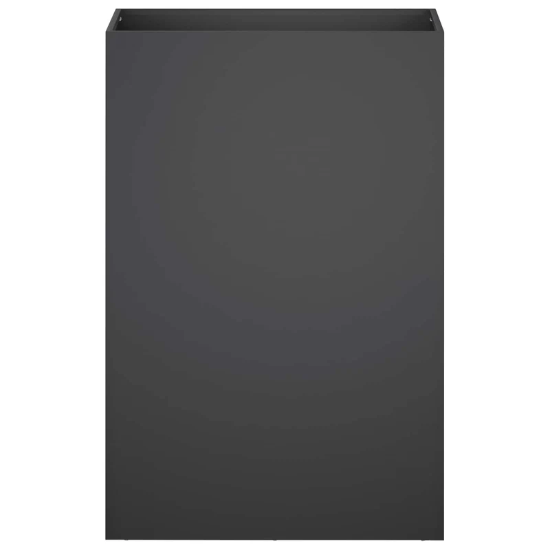 Macetero De Jardín 2 Uds. Negro 50 X 40 X 75 Cm