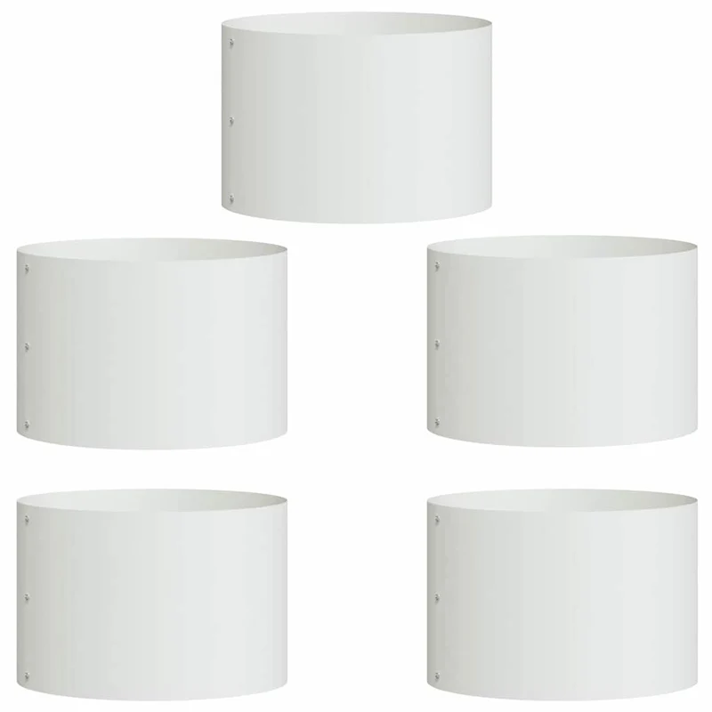 Anillo Para Maceta 5 Pcs 30 X 30 X 20 Cm Acero Laminado En Frío