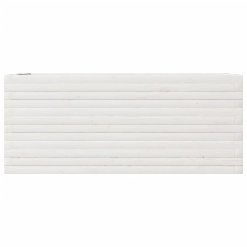 Jardinera De Madera Maciza De Pino Blanco 110x60x46 Cm