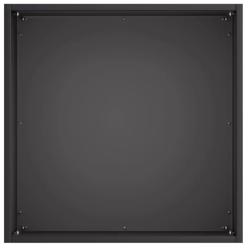 Macetero De Jardín Negro 35 X 35 X 35 Cm Acero Laminado En Frío
