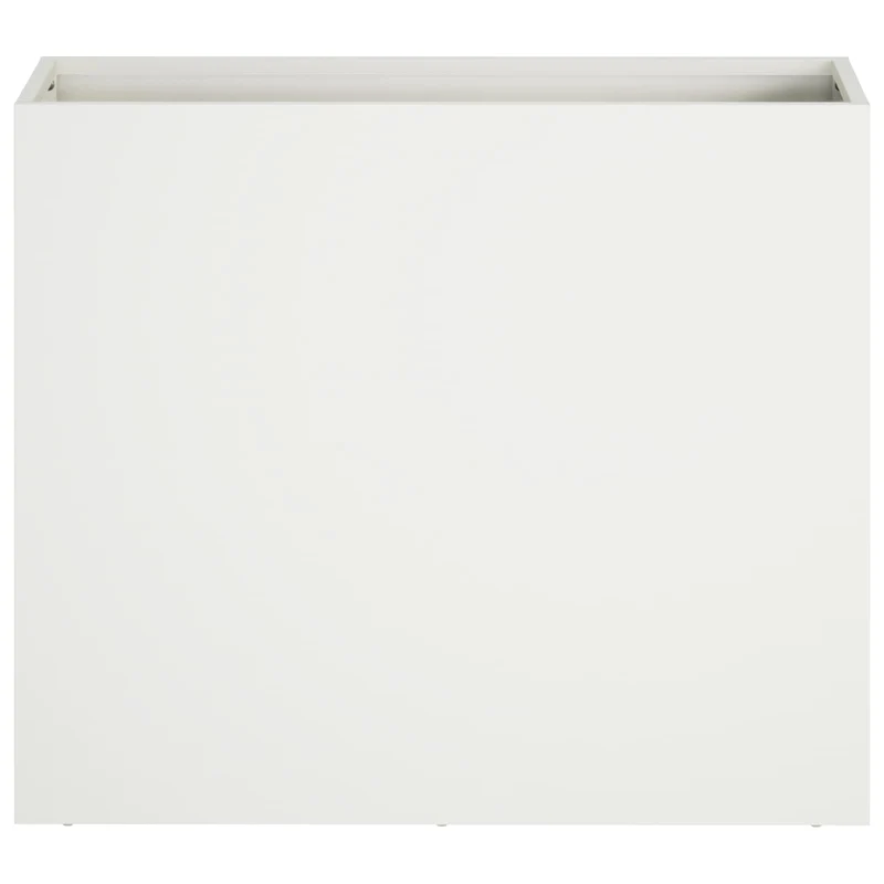 Macetero De Jardín Blanco 50 X 20 X 40 Cm