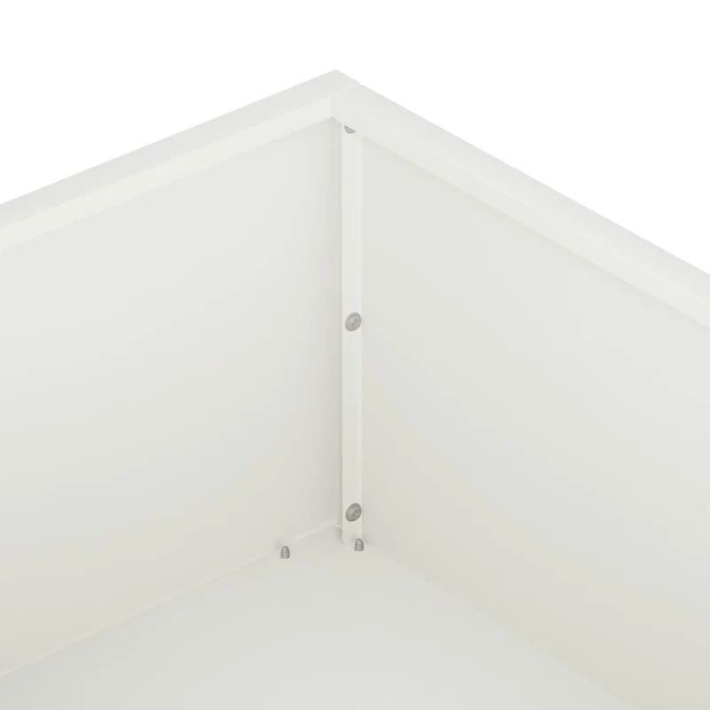 Macetero De Jardín Blanco 80 X 80 X 20 Cm