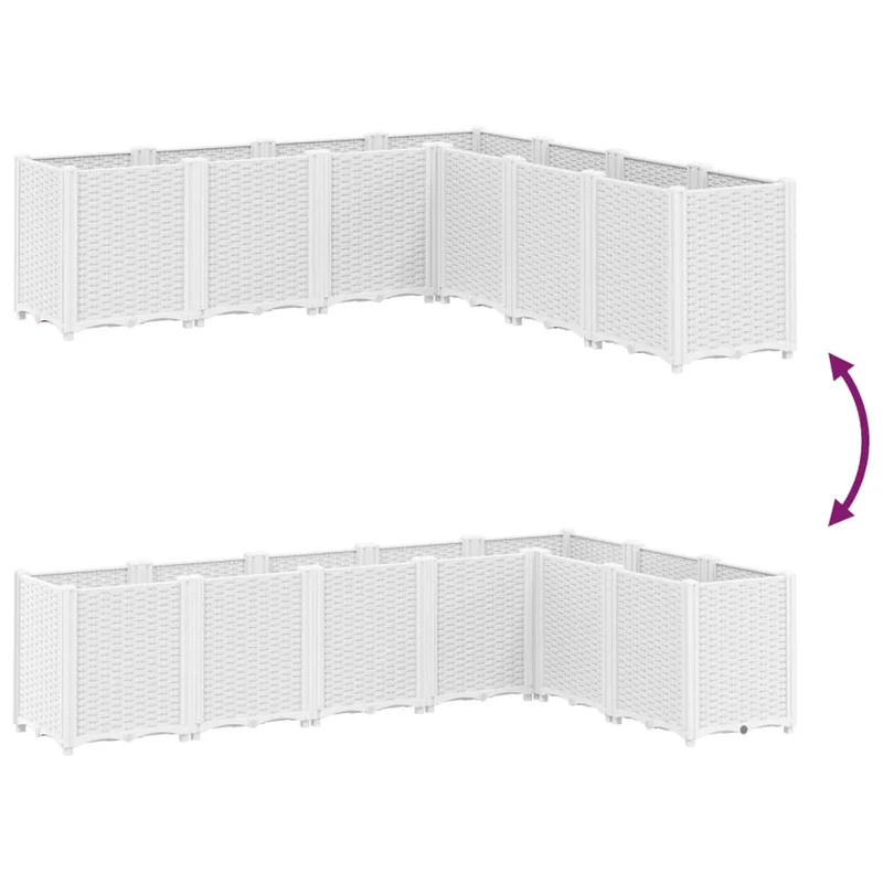 Jardinera Pp Blanco 160x160x53 Cm