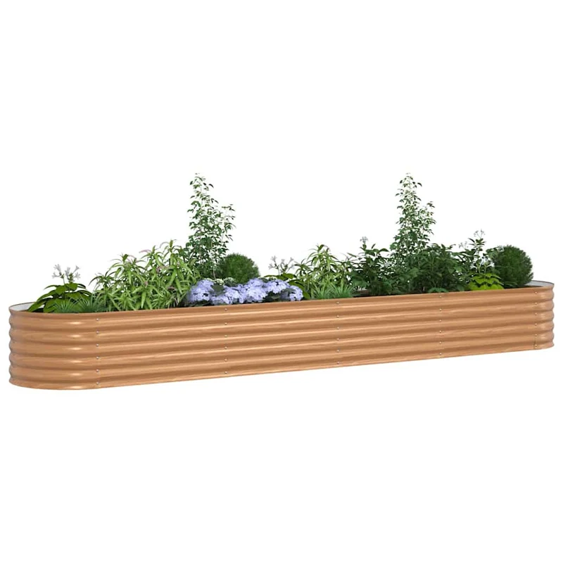 Cama Elevada Marrón 400 X 80 X 44 Cm Acero