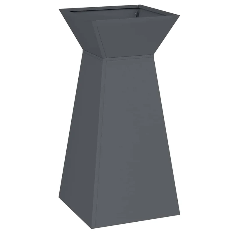 Maceta Pilar 2 Uds. Gris Antracita 35 X 35 X 73 Cm
