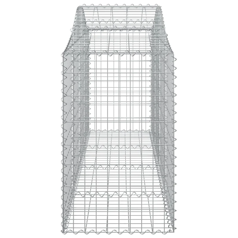 Cestas De Gaviones 20 Uds Forma De Arco Hierro 200x50x80/100 Cm